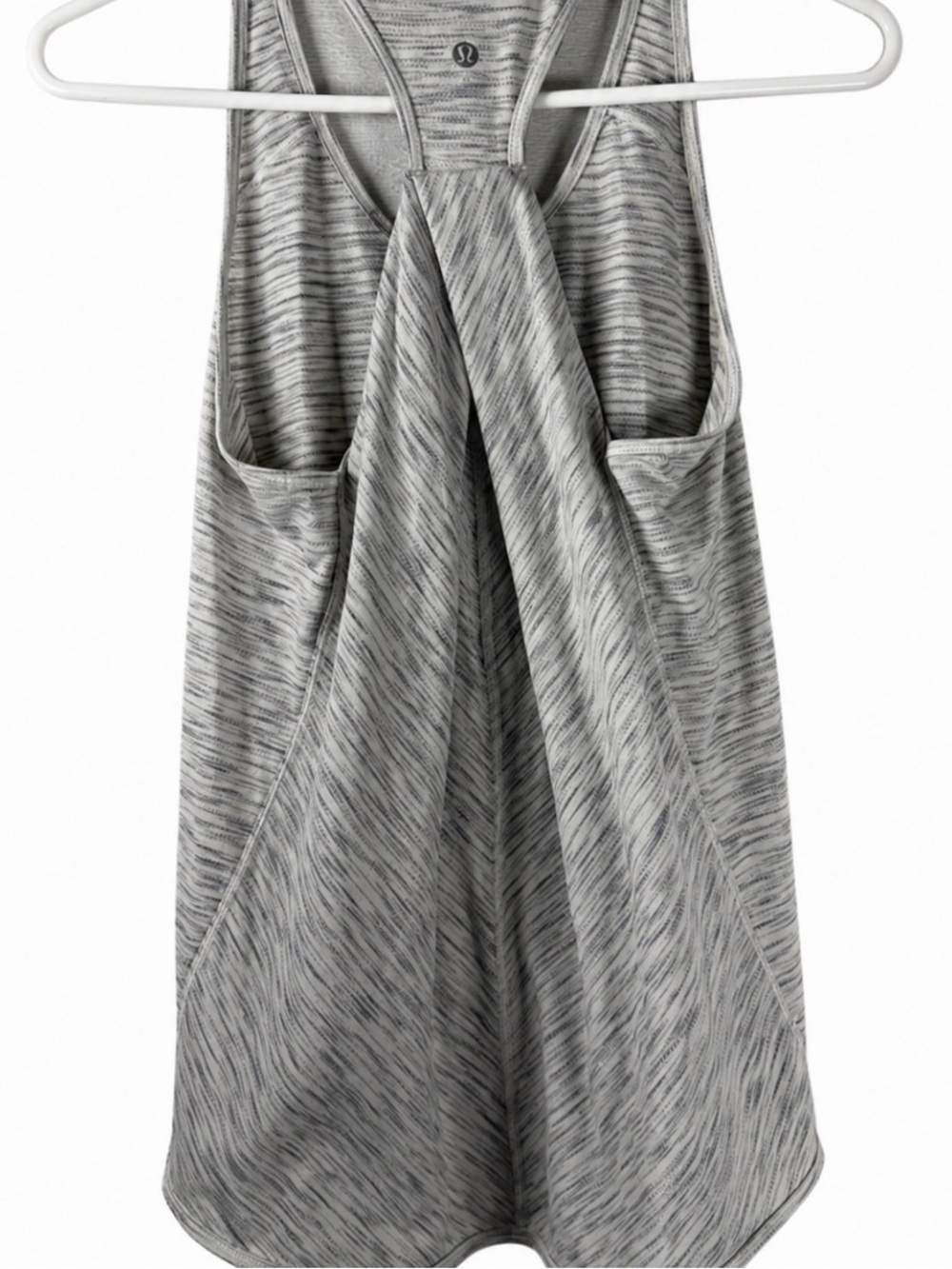 lululemon athletica Gray Space-Dye Open-Back Racerback Tank